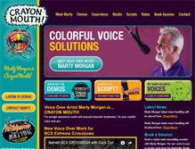 Tablet Screenshot of crayonmouth.com